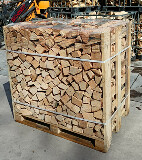 Suché palivové dřevo rovnané, smrk/borovice, délka 33 cm, 1 prmr