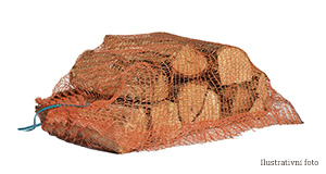 Suché krbové dřevo, jasan, délka 33 cm, 300 kg