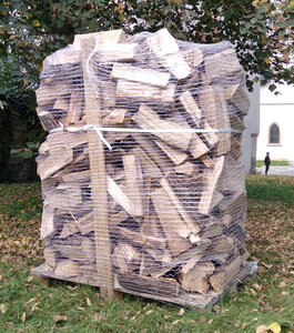 Suché palivové dřevo sypané, smrk/borovice, délka 25 cm, 1,4 prms - foto 1