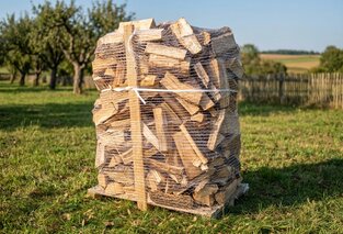 Palivové dřevo sypané, buk, délka 25 cm, 1,4 prms