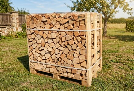 Suché palivové dřevo rovnané, smrk/borovice, délka 50 cm, 1 prmr - foto 1