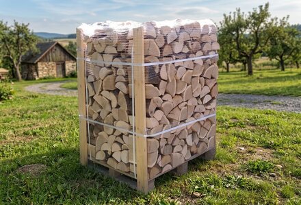 Palivové dřevo rovnané, buk, délka 50 cm, 1,3 prmr - foto 1