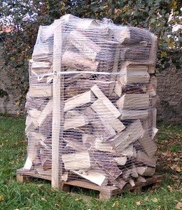 Palivové dřevo sypané, jasan, dub, buk, javor, délka 40 cm, 1,4 prms - foto 1