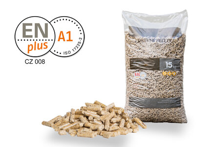 Dřevěné pelety TOP ENplus A1, smrk, 15 kg - foto 1