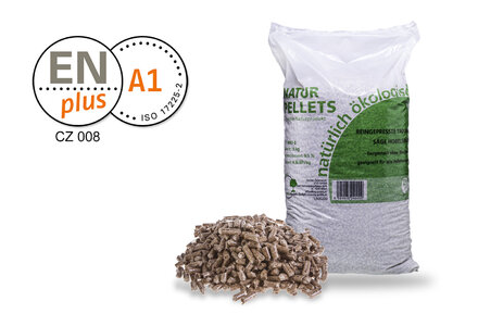 Dřevěné pelety PREMIUM ENplus A1, 825 kg - foto 1