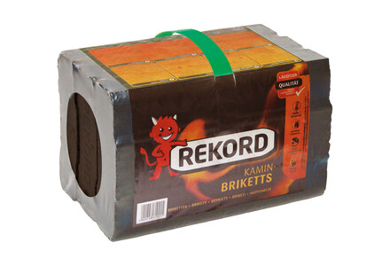 Uhelné brikety Rekord 7" fólie, 800 kg - foto 1