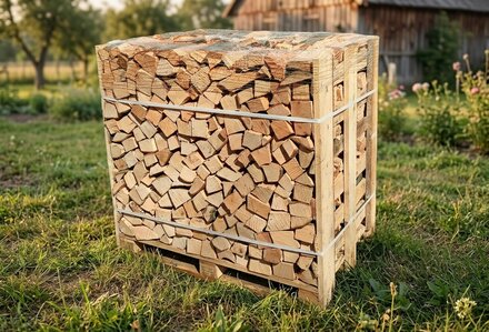 Palivové dřevo rovnané, dub, délka 33 cm, 1 prmr - foto 1