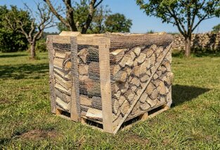 Vzduchosuché palivové dřevo rovnané, bříza, délka 30-33 cm, 1 prmr
