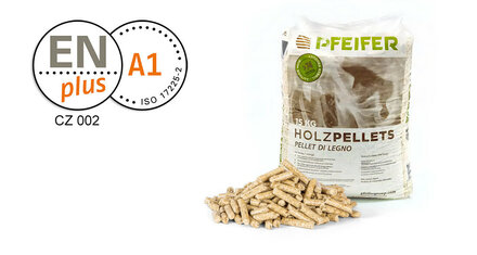 Dřevěné pelety PFEIFER PELLETS ENplus A1, smrk, 405 kg - foto 1