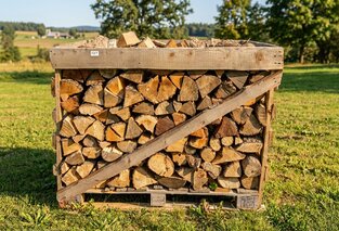 Vzduchosuché palivové dřevo rovnané, olše, délka 30-33 cm, 1 prmr