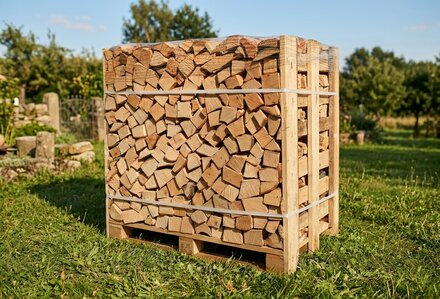 Suché palivové dřevo rovnané, smrk/borovice, délka 40 cm, 1 prmr - foto 1
