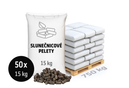 Slunečnicové pelety, 750 kg - foto 1