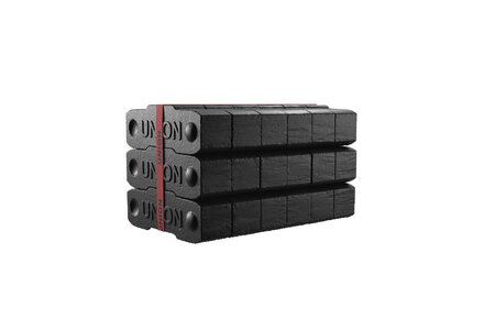 Uhelné brikety Union 7", balení 10 kg, páska, 960 kg - foto 1