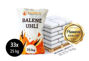 Bílinské uhlí ořech 2, pro automatické kotle, 825 kg