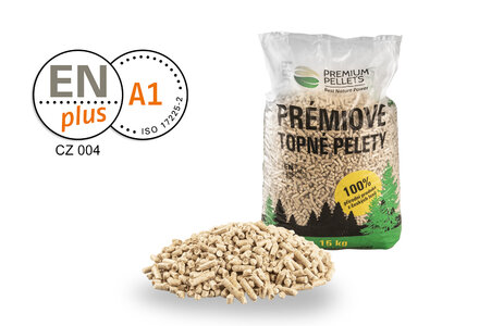 Dřevěné pelety PREMIUM PELLETS ENplus A1, smrk, 810 kg - foto 1