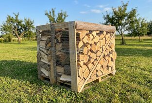 Suché palivové dřevo, smrk/borovice, délka 30-33 cm, 1 prmr