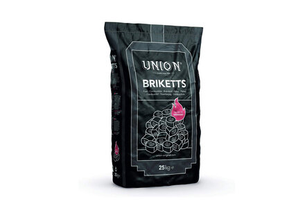 Uhelné brikety Union 3", balení 25 kg, pytel, 800 kg - foto 1